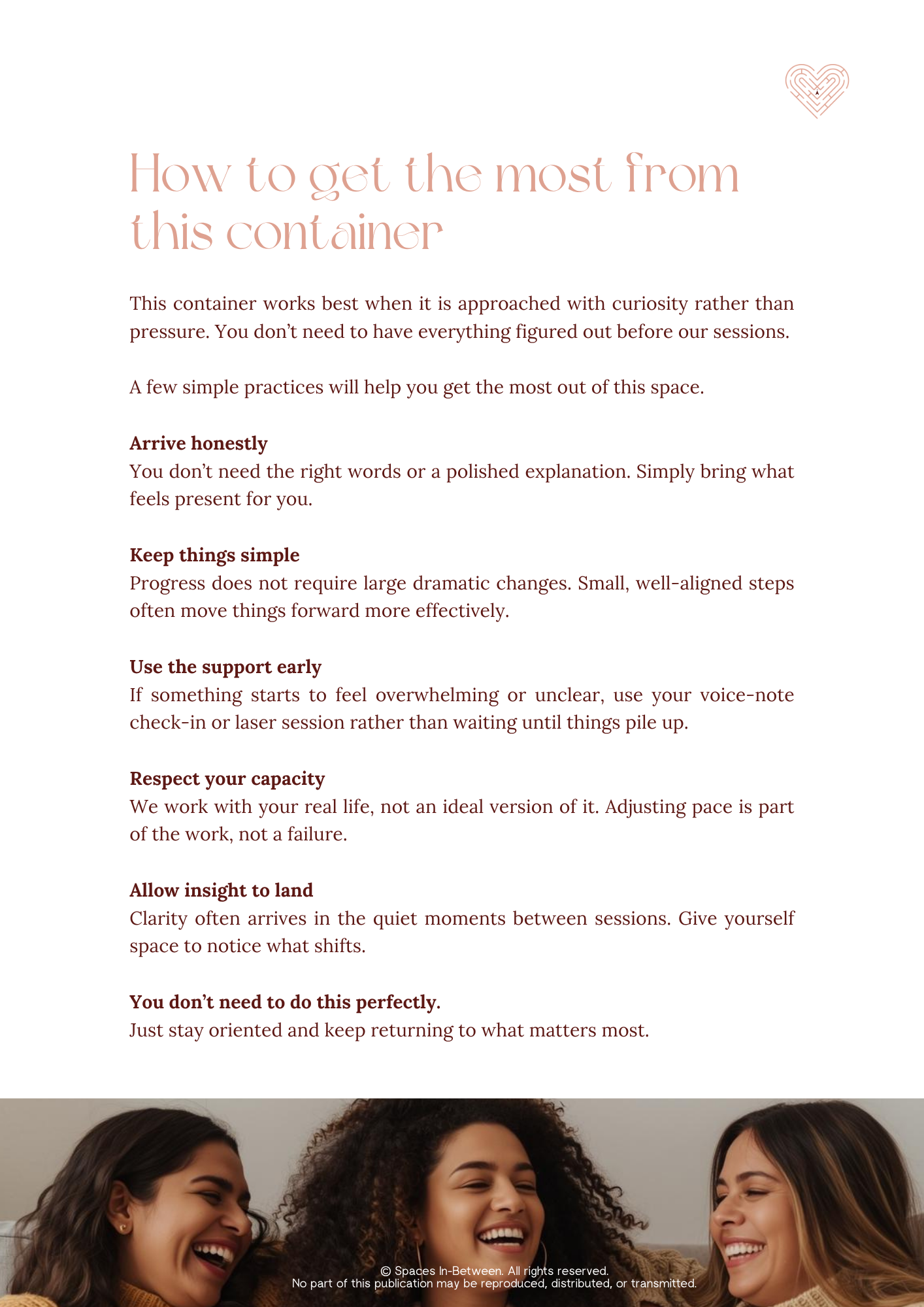 THE GET CLEAR MONTH PACKAGE | ONE-ON-ONE COACHING