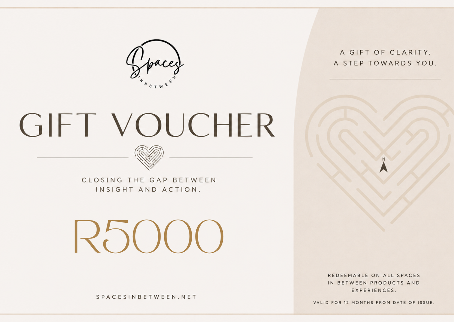 Spaces in Between Gift Card