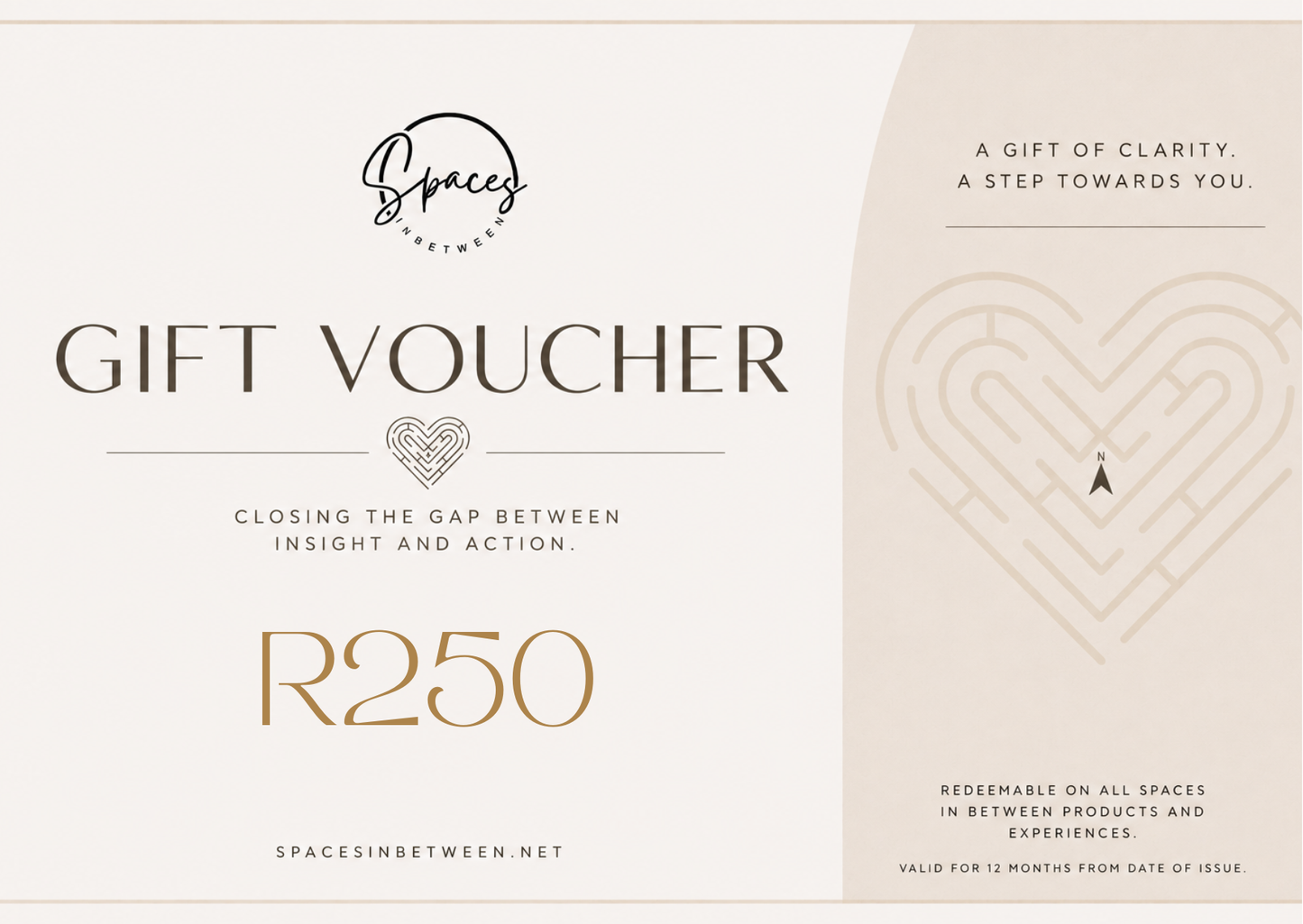 Spaces in Between Gift Card