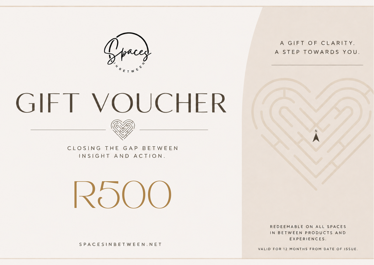 Spaces in Between Gift Card