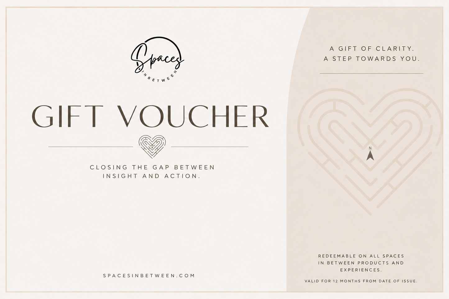 Spaces in Between Gift Card