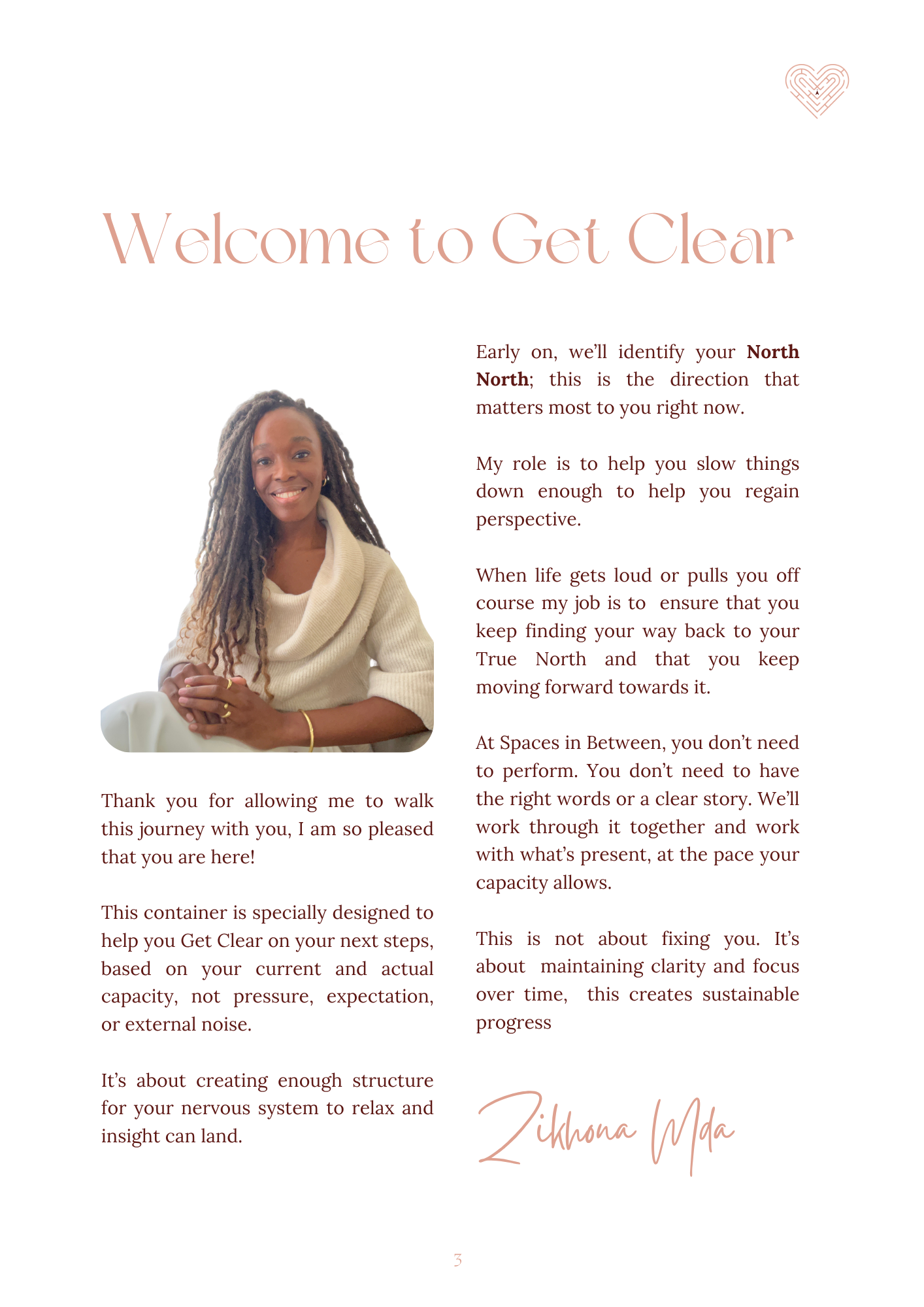 THE GET CLEAR  MONTH  PACKAGE  |  ONE-ON-ONE COACHING